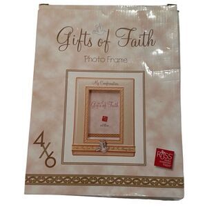 *NEW* Russ Berrie Gifts of Faith Porcelain Confirmation Picture Frame 4" x 6"